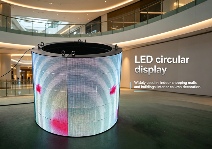 Naghahanap ng Malaking Screen para Lumikha ng Atmosphere sa Iyong Exhibition Hall? Ano ang mga Bentahe ng Round LED Display?