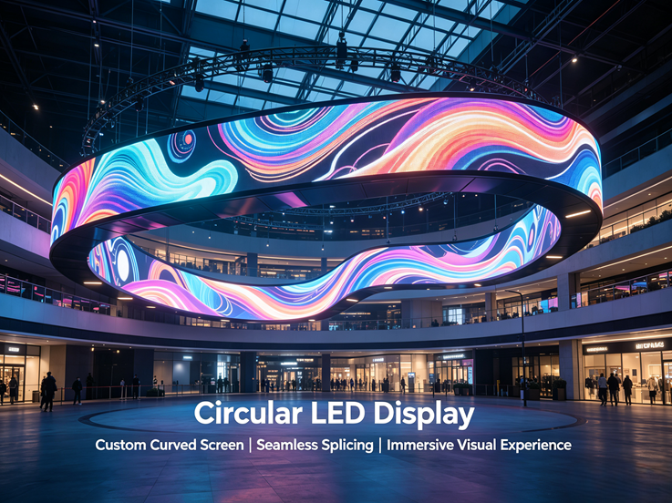 Paano Pumili ng Isang Pasadyang Hugis na Malaking Screen? Mga Pangunahing Pagsasaalang-alang para sa Mga Aplikasyon at Pagpili ng Circular LED Display
